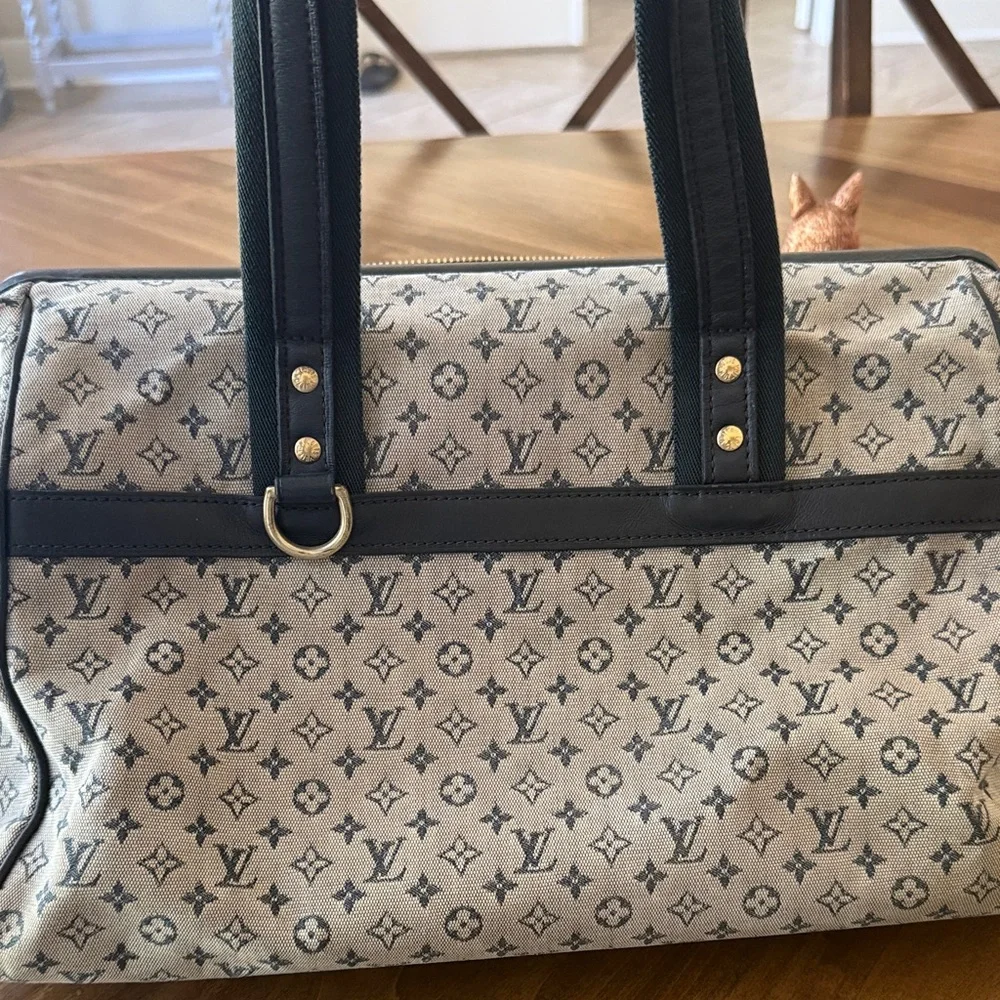 Louis Vuitton Mini Lin Canvas Satchel - Picture 5 of 12